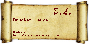 Drucker Laura névjegykártya